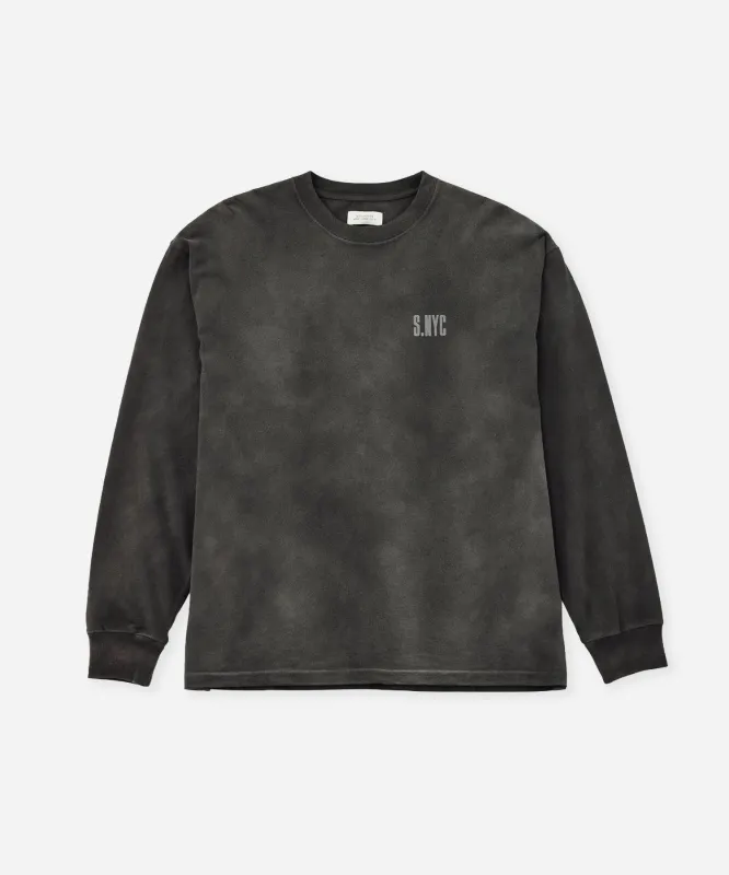 Collegiate Printed Long Sleeve Tee sold by Saturdays New York City