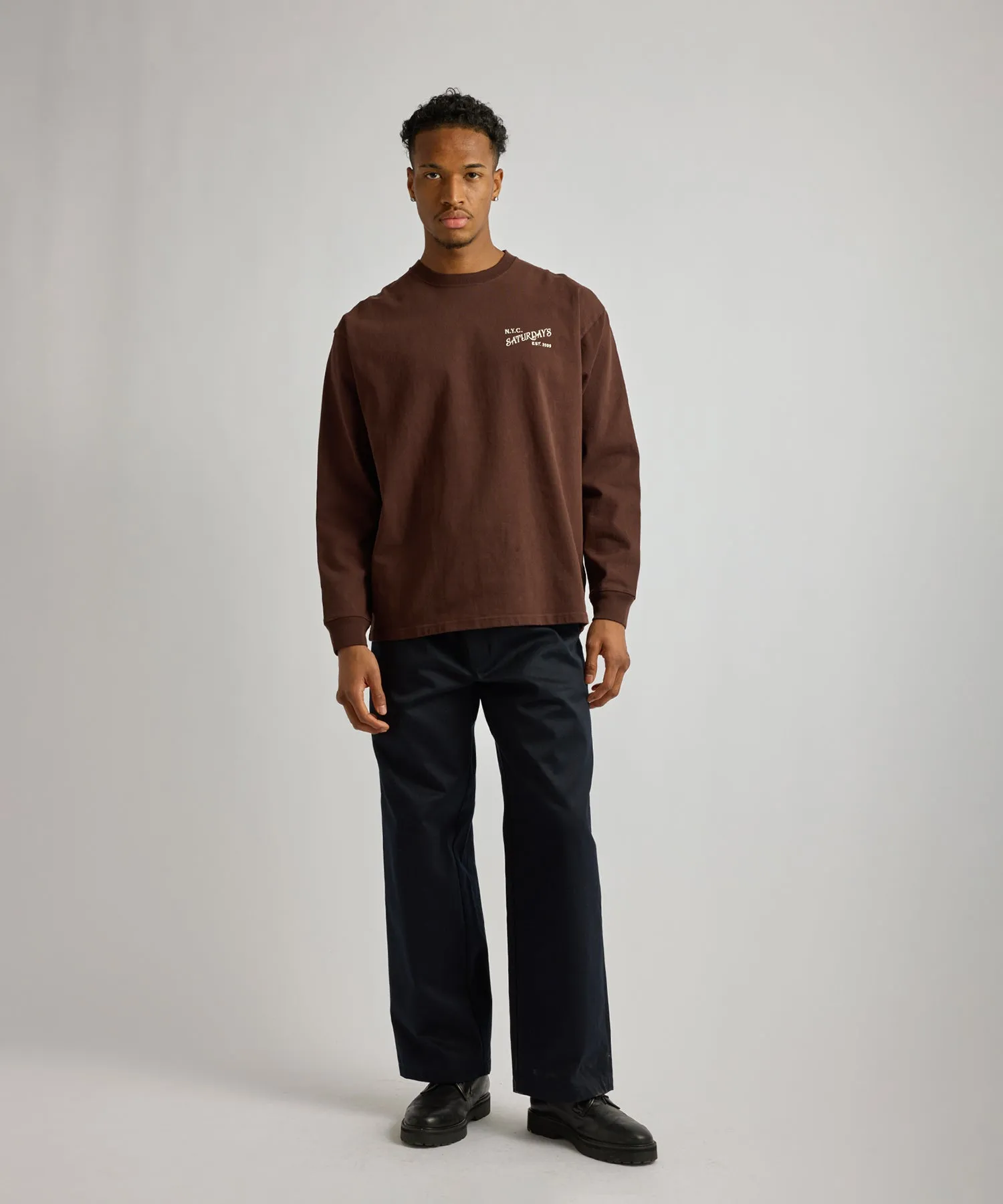 Max Weight Vintage Serif Long Sleeve Tee sold by Saturdays New York City product image thumbnail 3