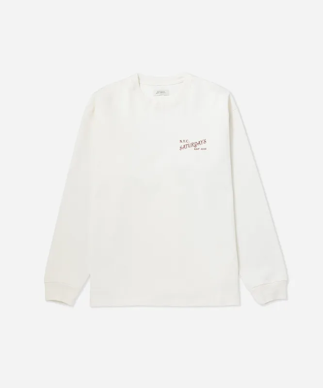 Max Weight Vintage Serif Long Sleeve Tee sold by Saturdays New York City