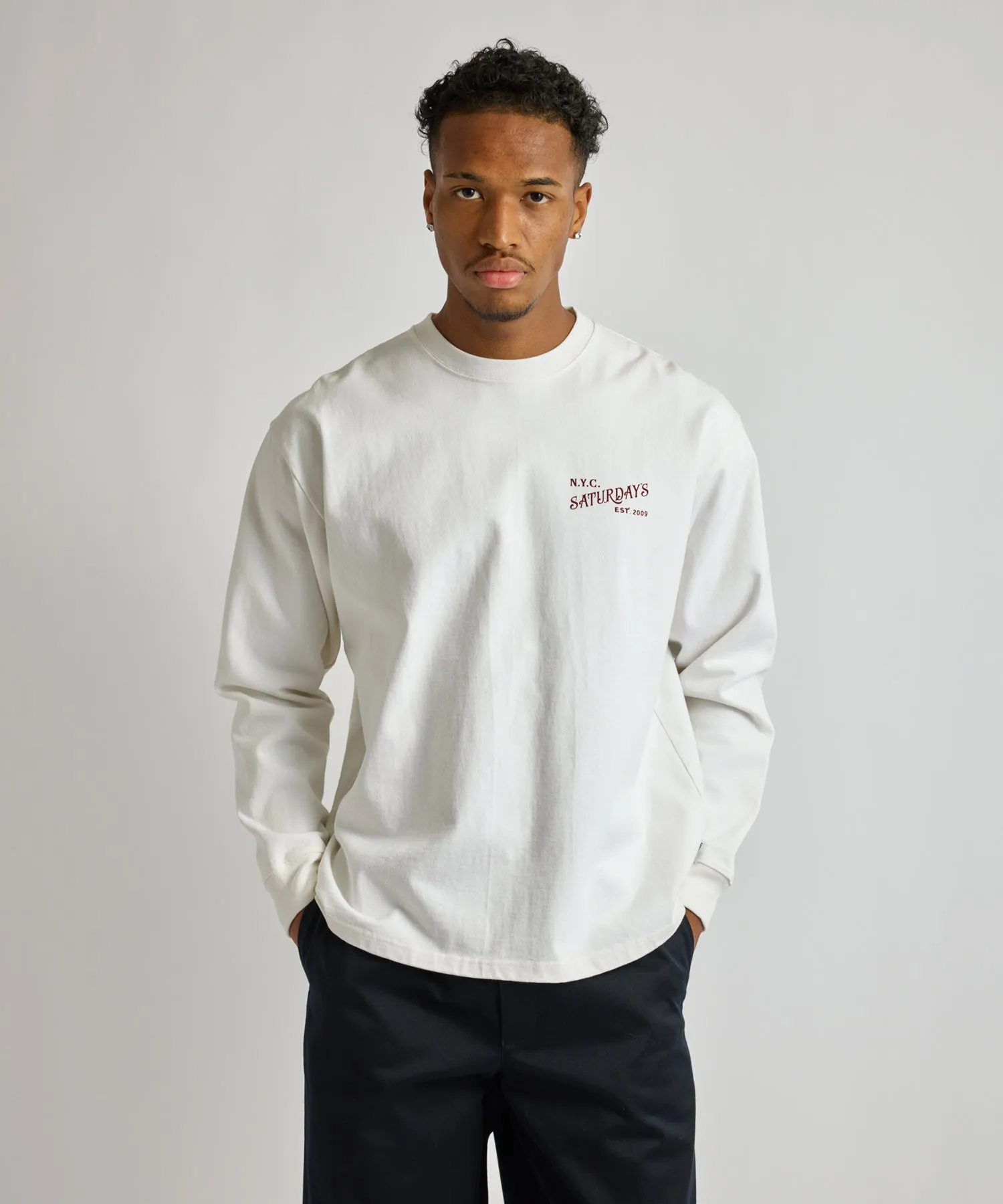 Max Weight Vintage Serif Long Sleeve Tee sold by Saturdays New York City product image thumbnail 2