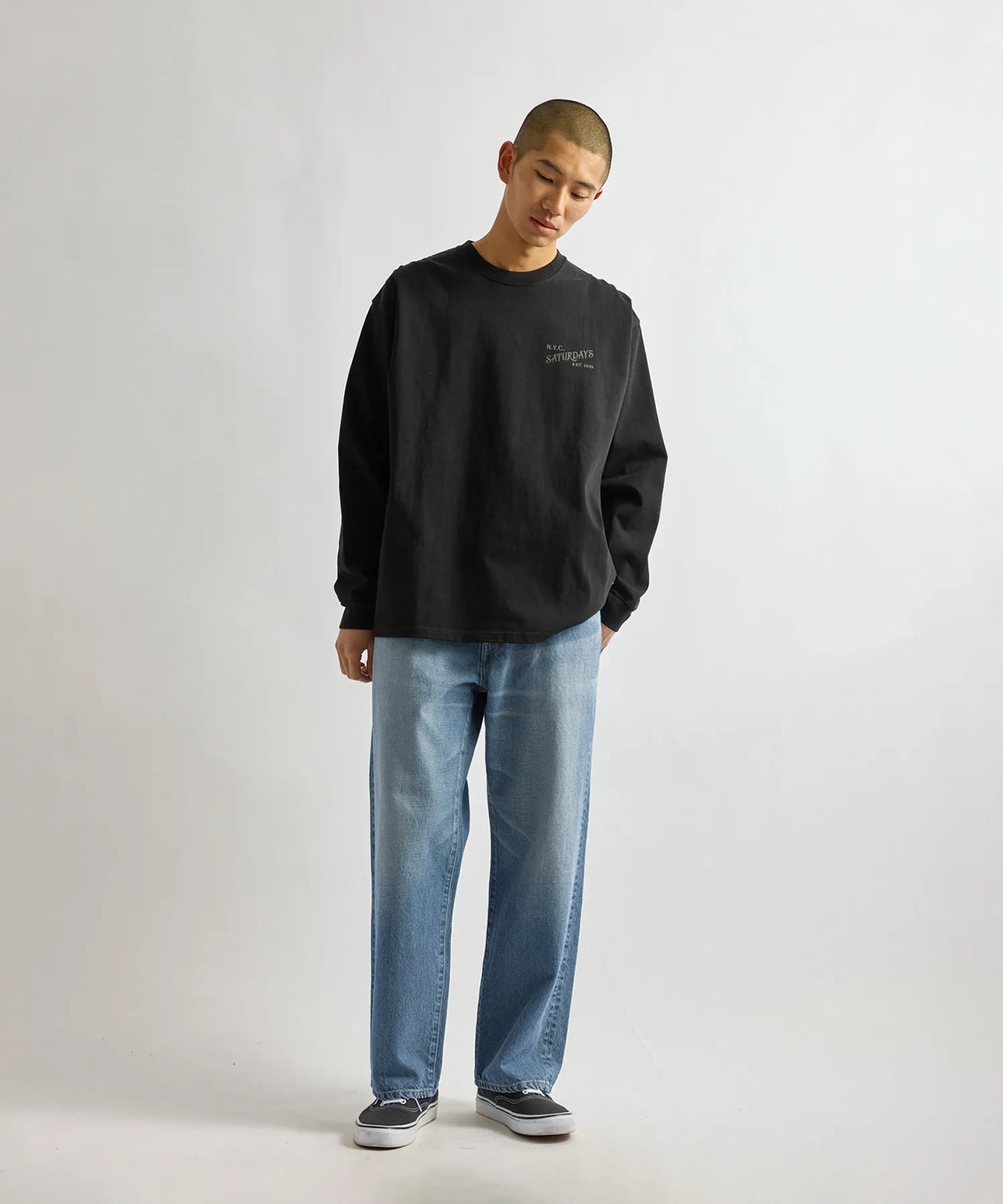 Max Weight Vintage Serif Long Sleeve Tee sold by Saturdays New York City product image thumbnail 3