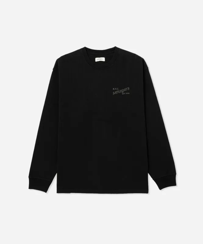 Max Weight Vintage Serif Long Sleeve Tee sold by Saturdays New York City