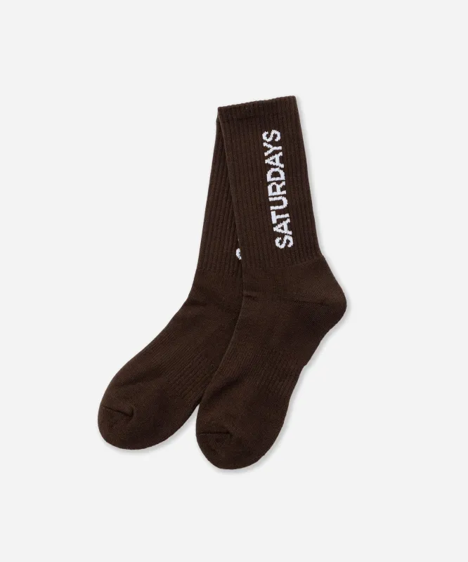 Logo Sock sold by Saturdays New York City