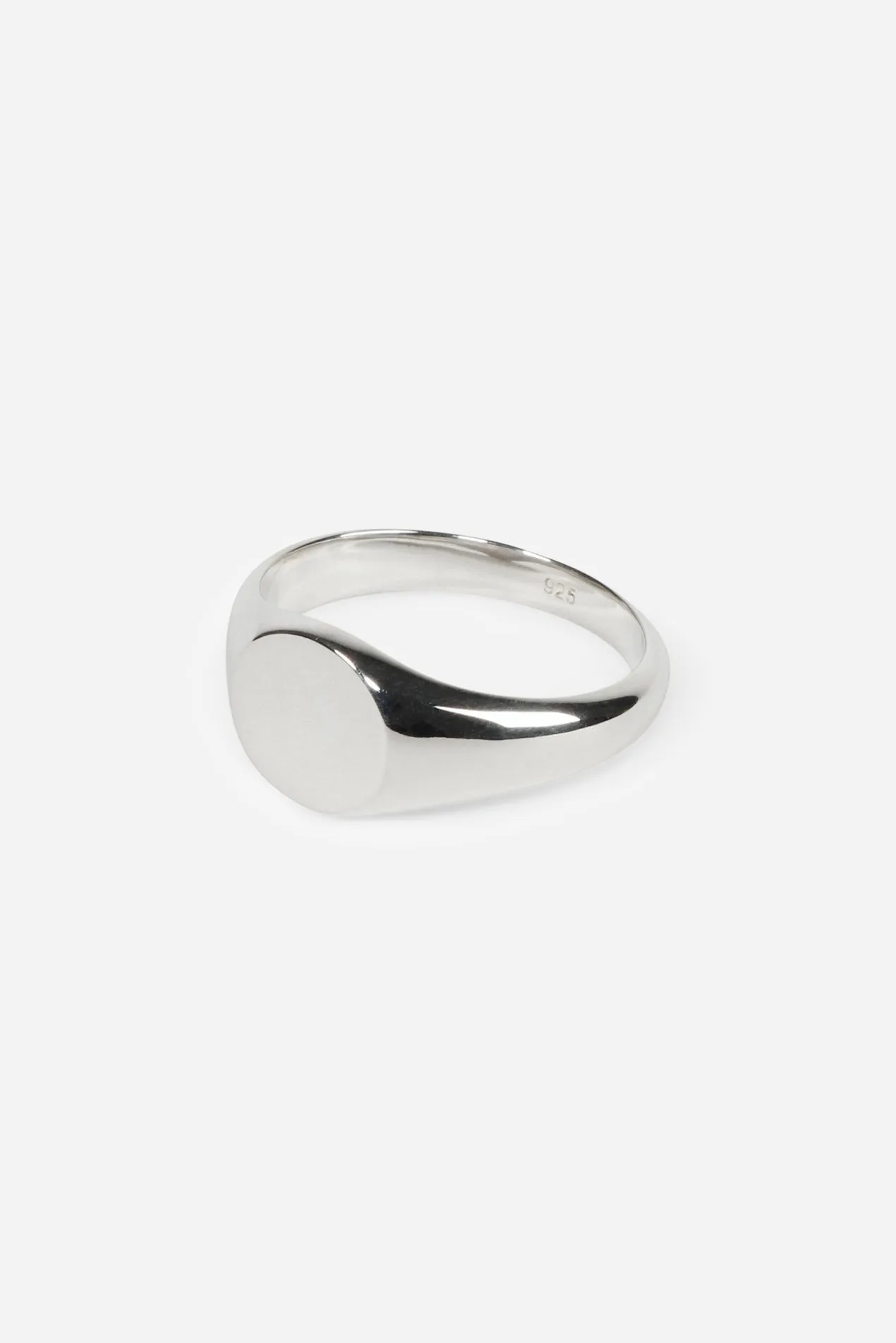 Type 012 Round Signet 925 Sterling Silver sold by Saturdays New York City product image thumbnail 2