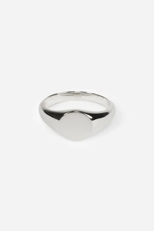Type 012 Round Signet 925 Sterling Silver sold by Saturdays New York City