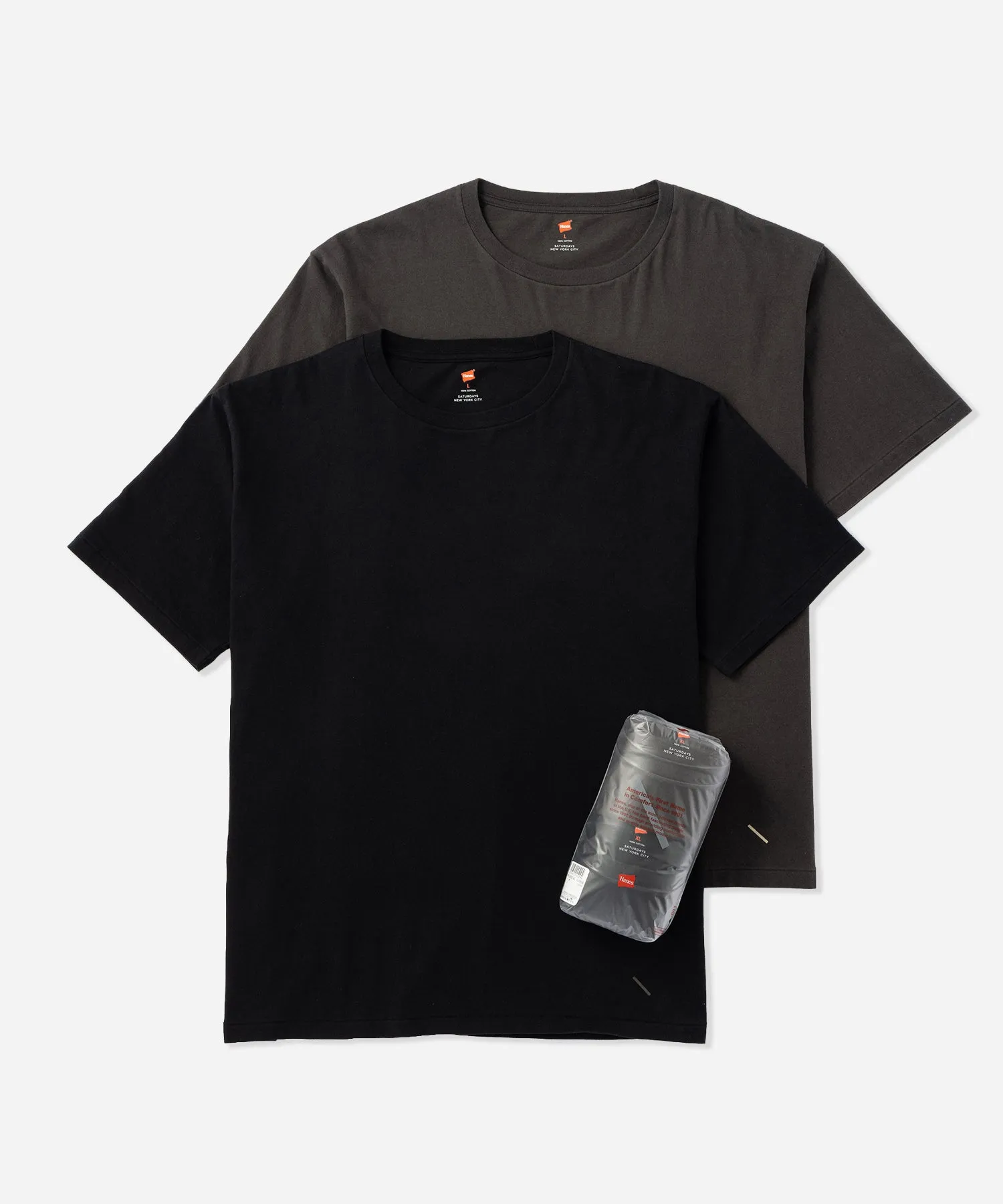 Hanes x Saturdays NYC Washed Cotton Tees 2-Pack sold by Saturdays New York City