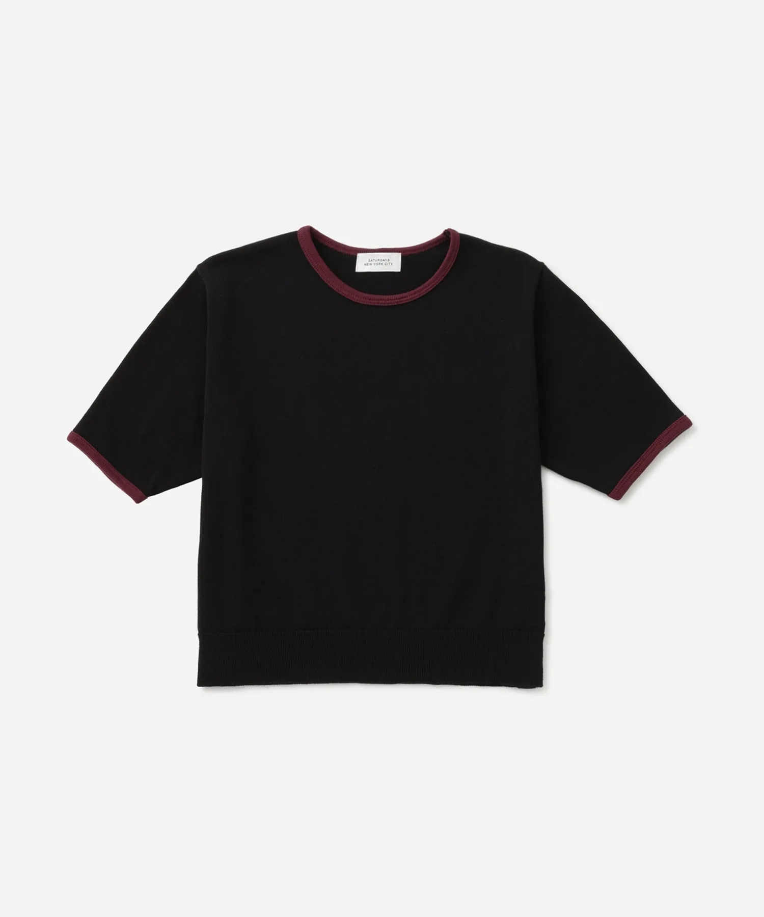 Suzie Compact Knit Short Sleeve Top sold by Saturdays New York City