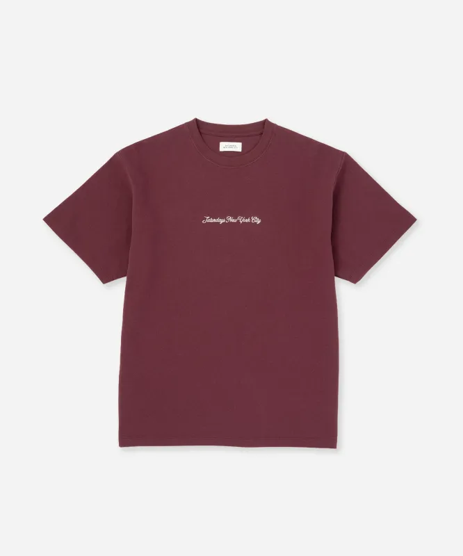Pique Logo Standard Tee made by Saturdays New York City