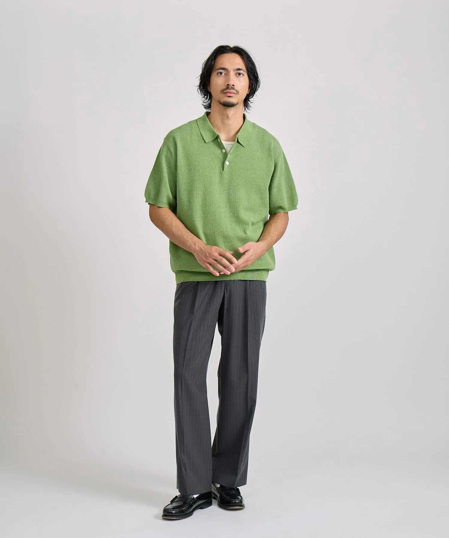 Jahmad Linen Knit Polo sold by Saturdays New York City product image thumbnail 3