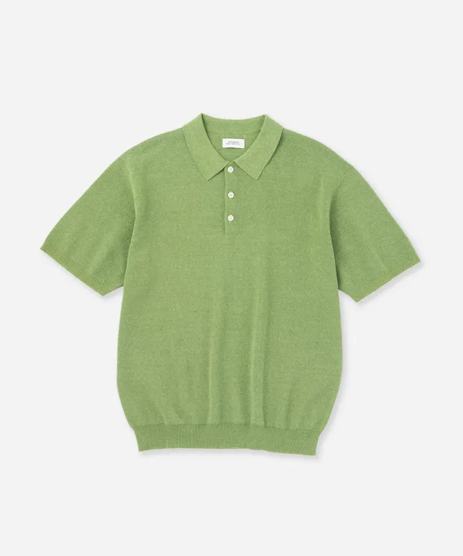 Jahmad Linen Knit Polo made by Saturdays New York City