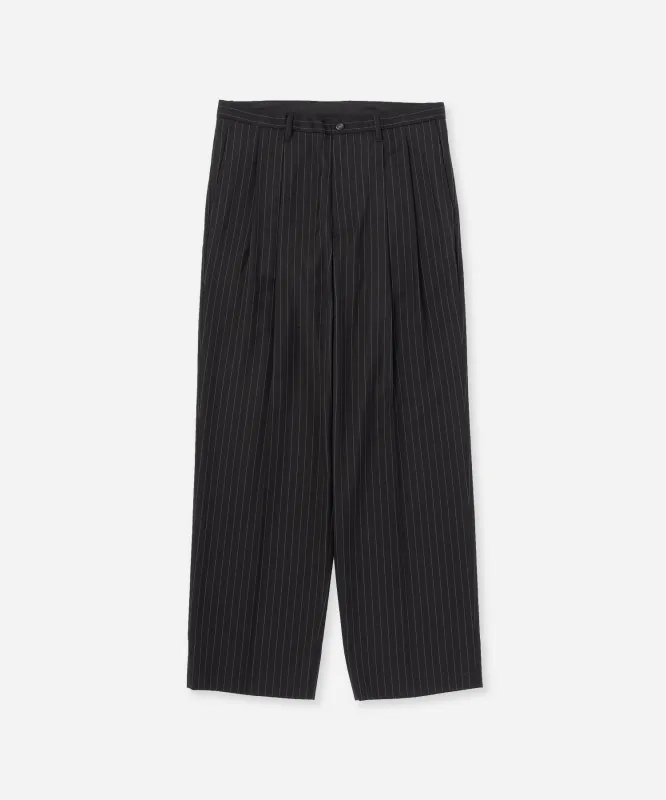 George Herringbone Stripe Two Tuck Pant made by Saturdays New York City