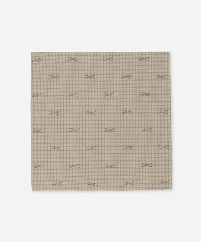 Vintage Serif Check Scarf made by Saturdays New York City