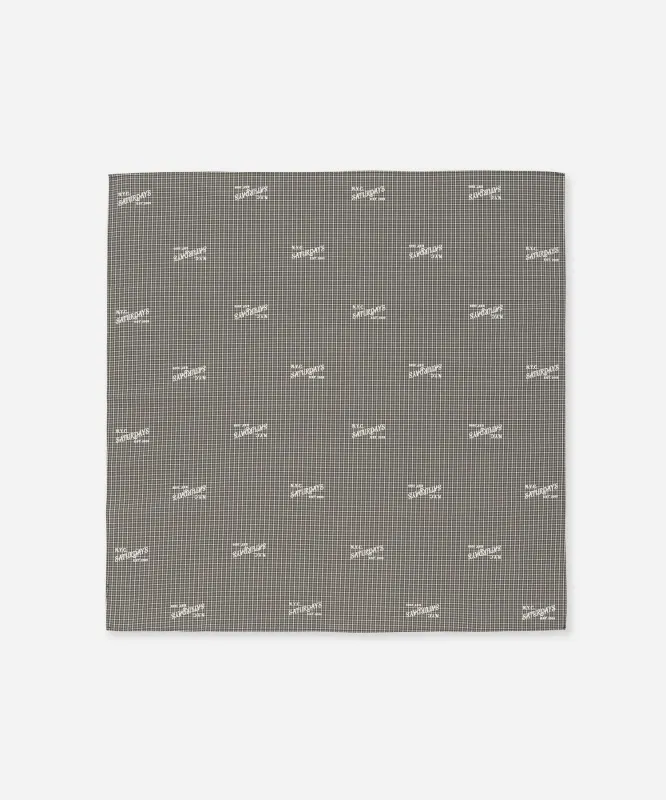 Vintage Serif Check Scarf made by Saturdays New York City