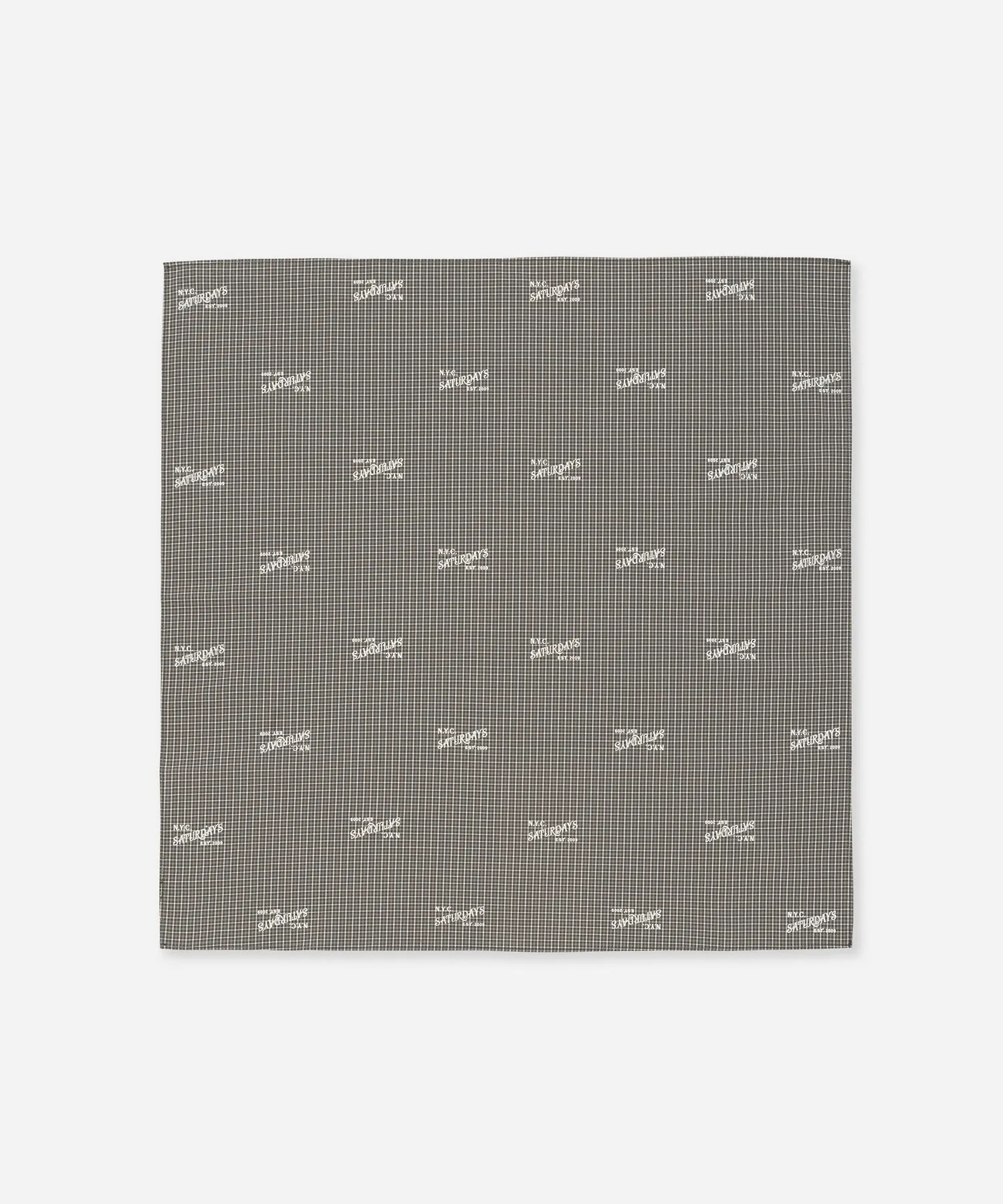 Vintage Serif Check Scarf sold by Saturdays New York City