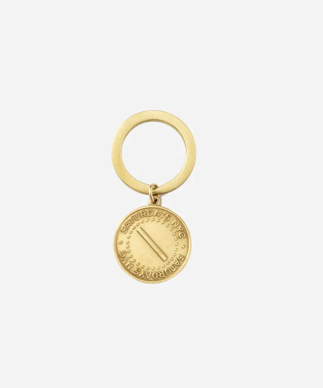 Saturdays Slash Coin Keyring made by Saturdays New York City