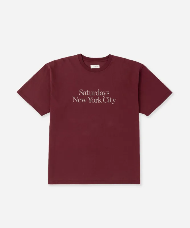 Miller Standard Short Sleeve Tee made by Saturdays New York City
