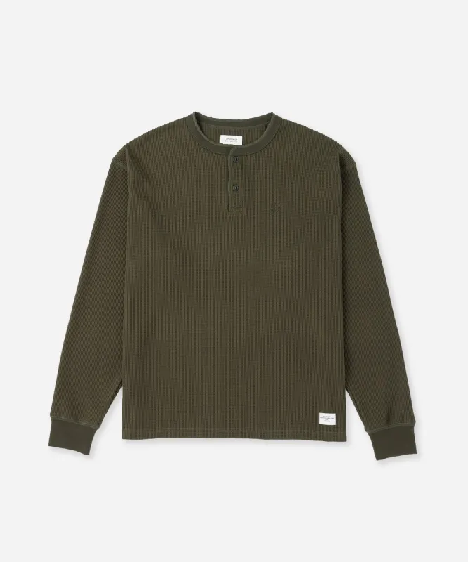Alex Waffle Henley Neck Top made by Saturdays New York City