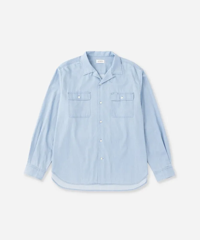 Hanley Chambray Melange Shirt made by Saturdays New York City