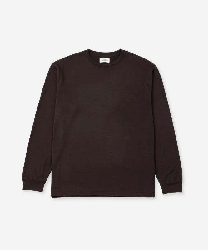 Lightweight Wool Long Sleeve Tee made by Saturdays New York City