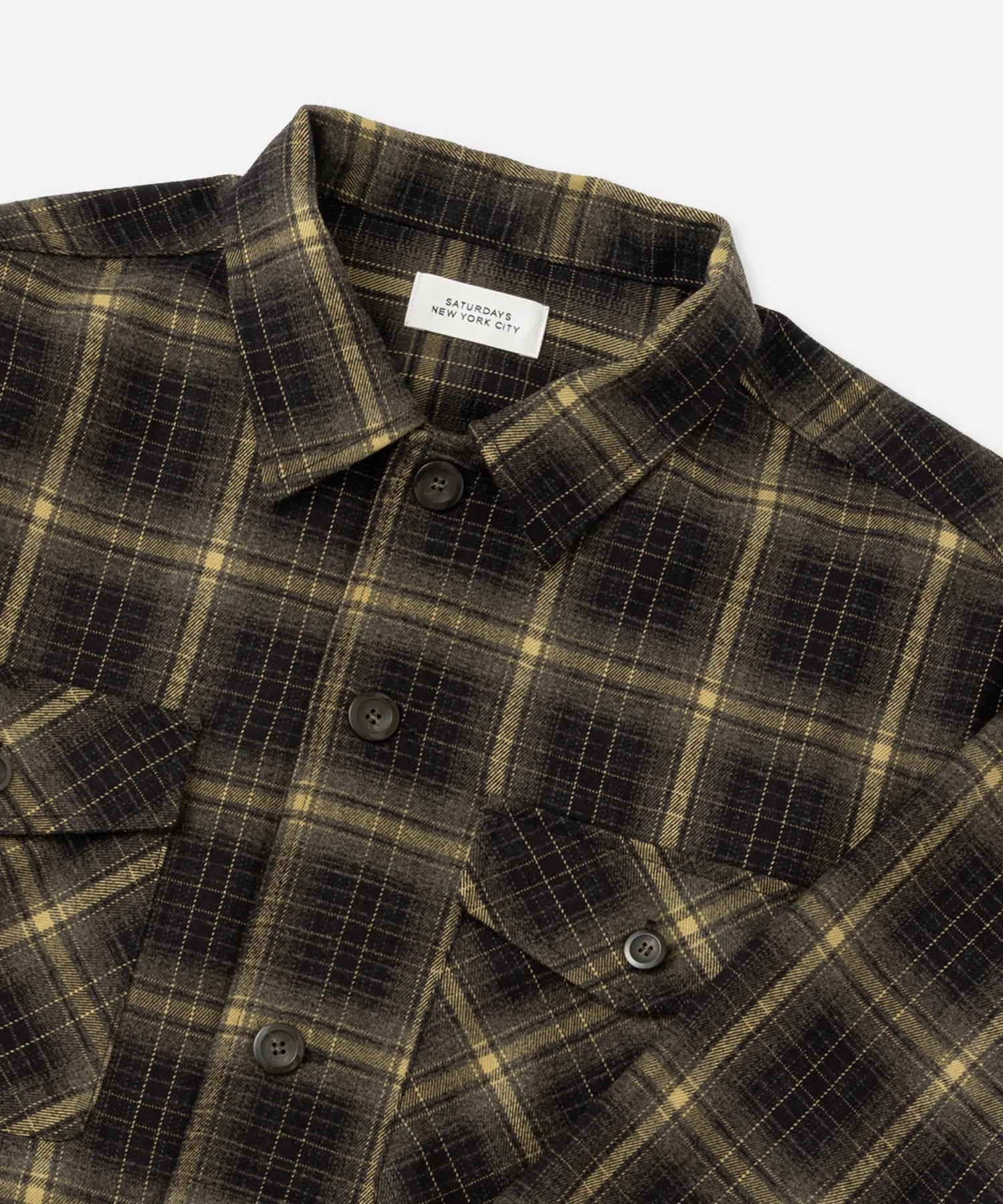 Marco Ombre Check CPO Shirt sold by Saturdays New York City product image thumbnail 5