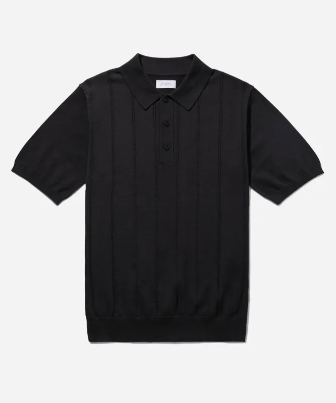 Jahmad Mini Cable Knit Polo sold by Saturdays New York City