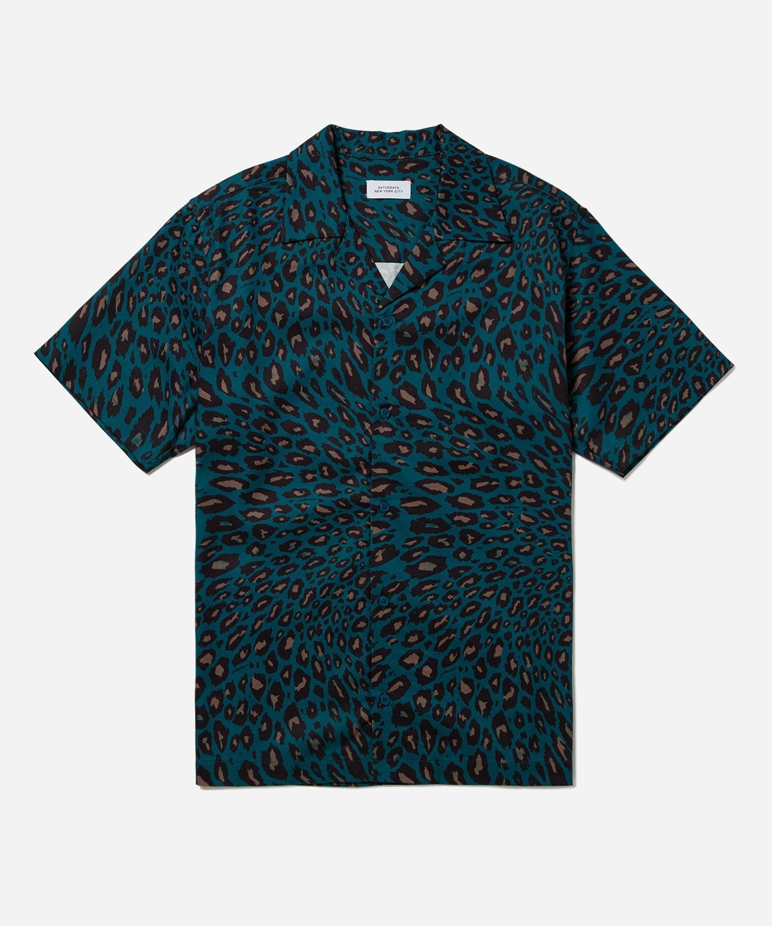 Canty Sound Leopard Short Sleeve Shirt sold by Saturdays New York City