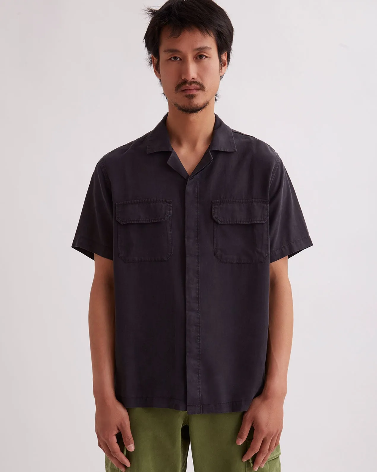 Gibson Pigment Dyed SS Shirt sold by Saturdays New York City product image thumbnail 3