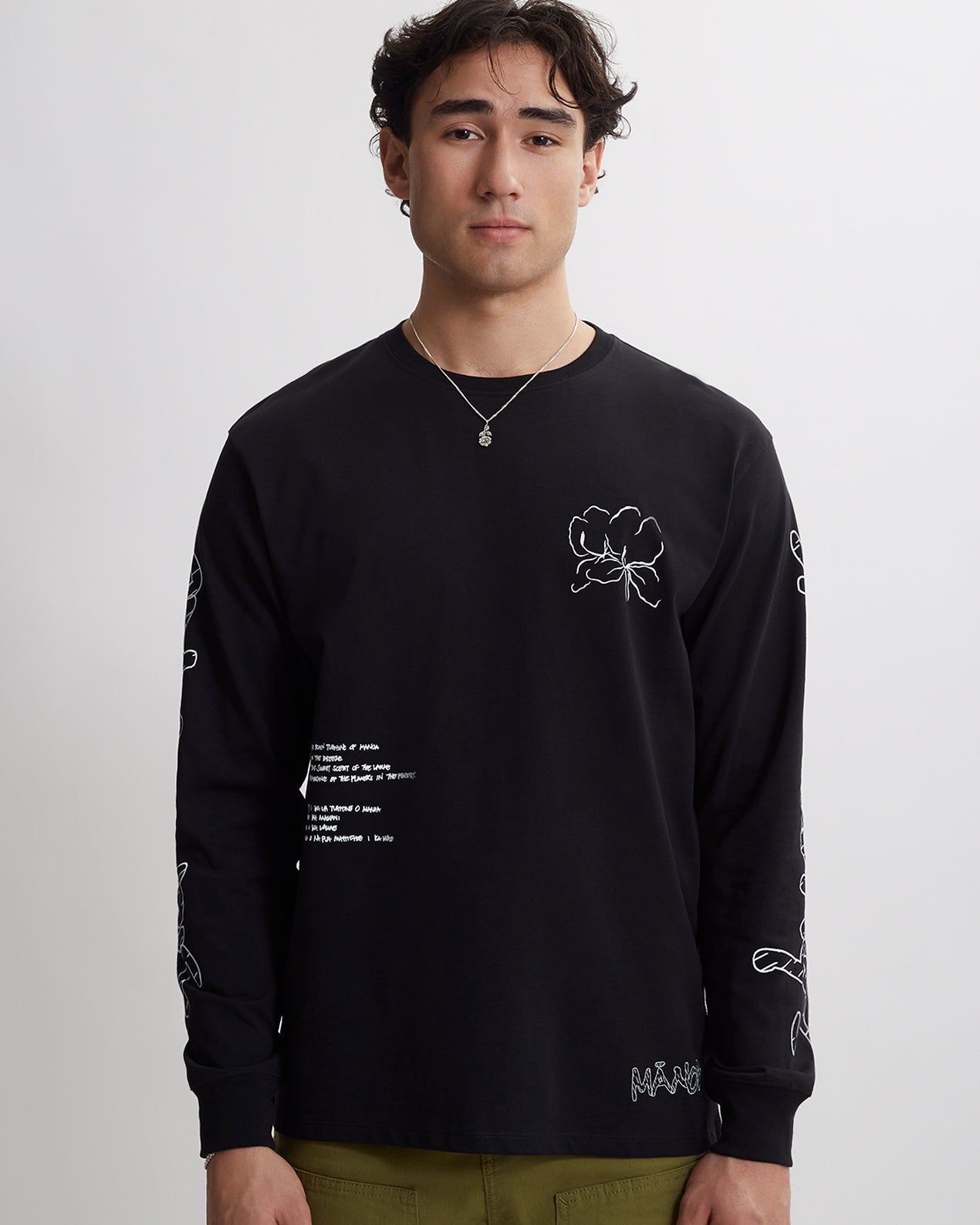 Manoa Patchwork Standard Long Sleeve Tee sold by Saturdays New York City product image thumbnail 2