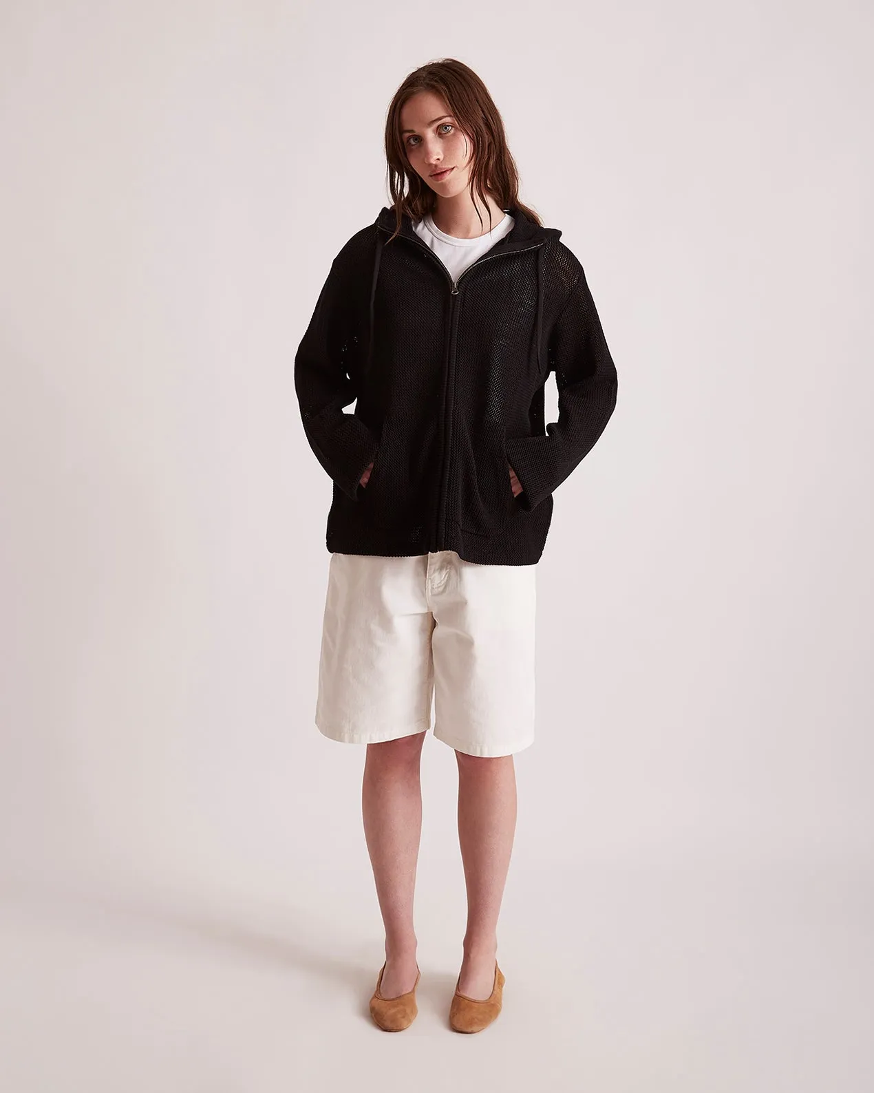 Mesh Knit Hoodie sold by Saturdays New York City product image thumbnail 2