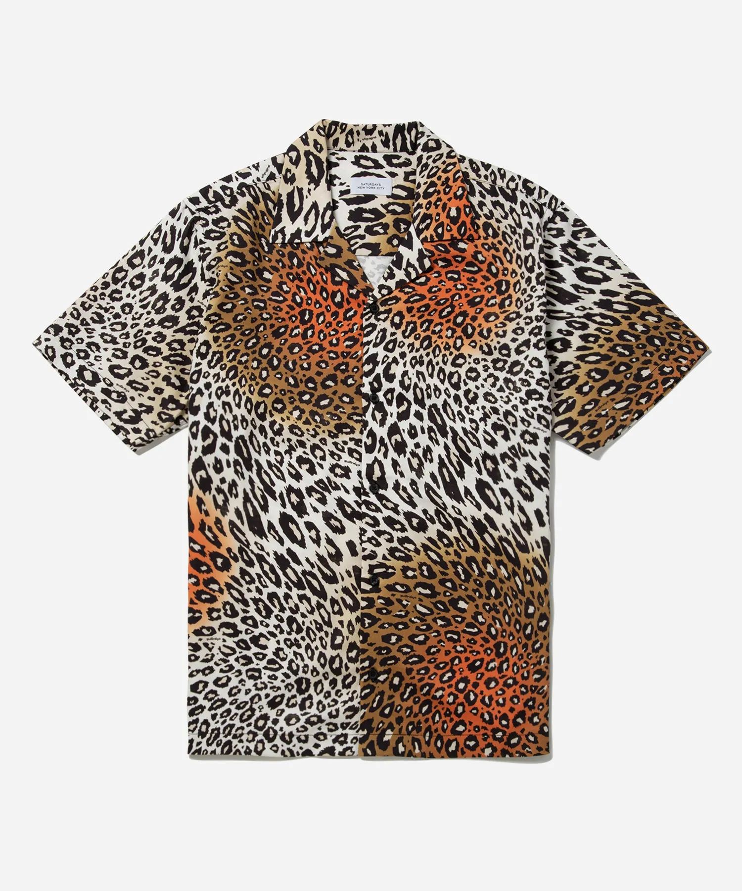 Canty Sound Leopard Short Sleeve Shirt sold by Saturdays New York City
