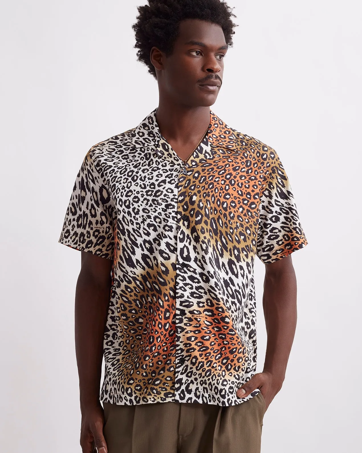 Canty Sound Leopard Short Sleeve Shirt sold by Saturdays New York City product image thumbnail 3
