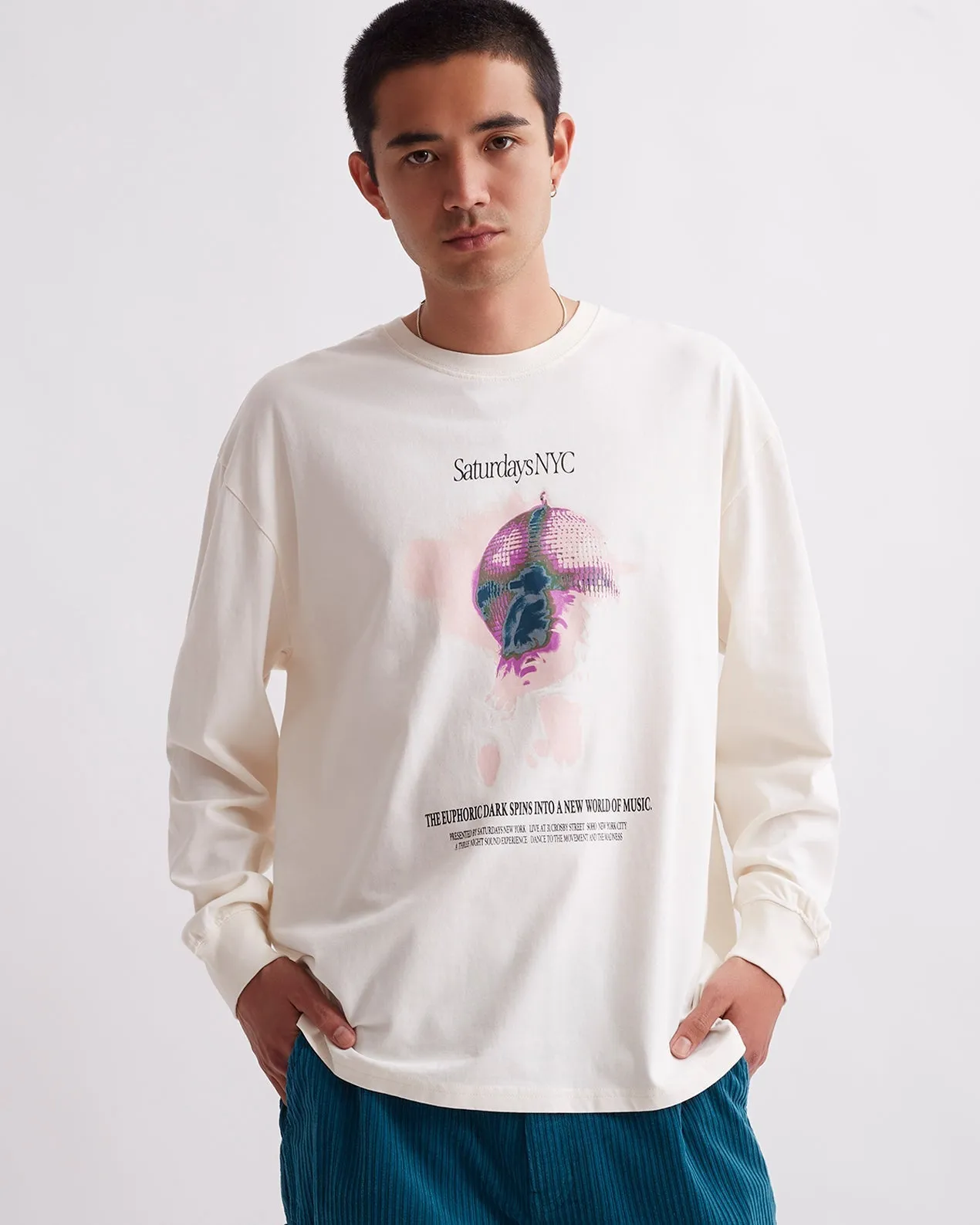 Euphoric Relaxed Long Sleeve Tee sold by Saturdays New York City product image thumbnail 3