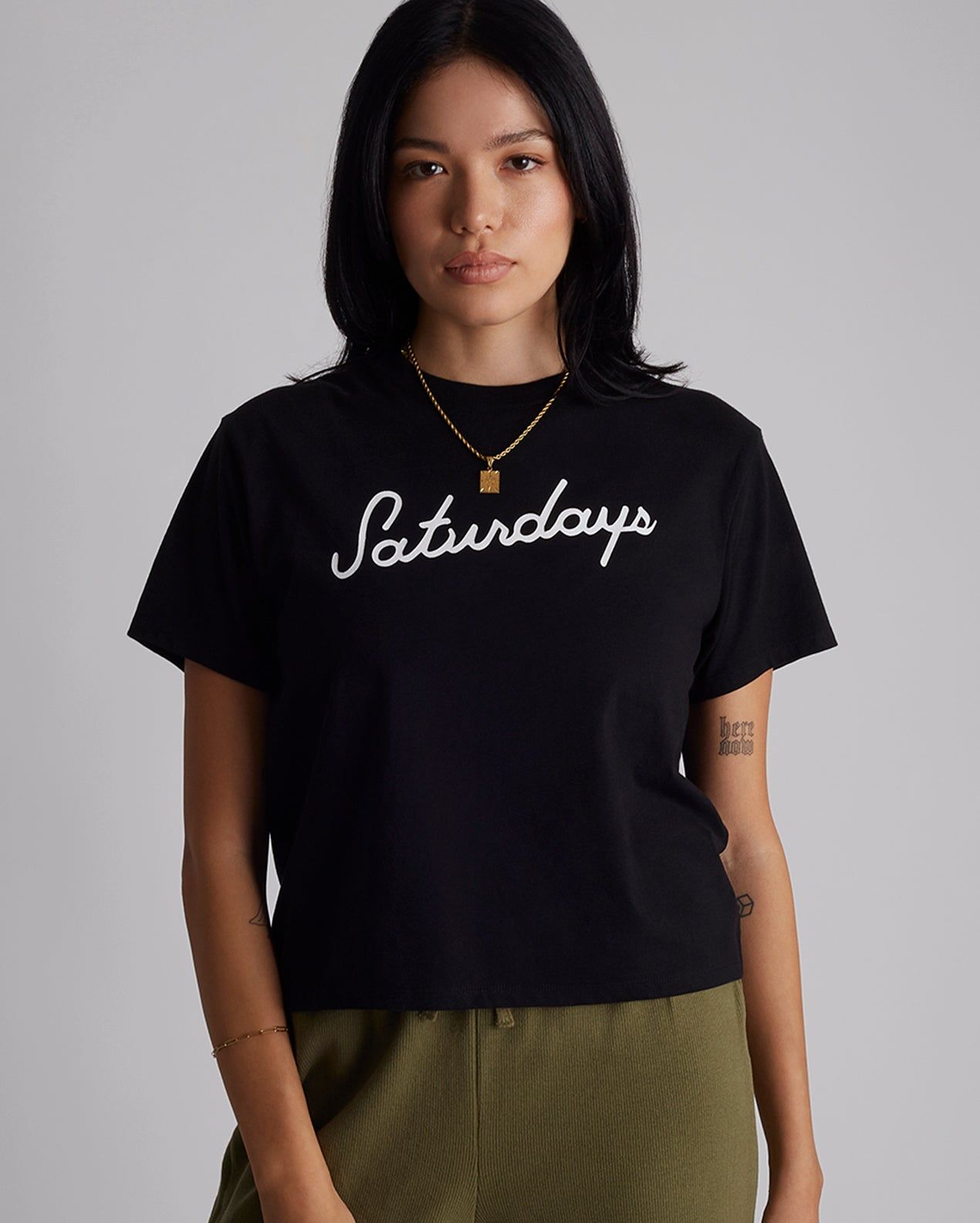 Script Standard Short Sleeve Tee sold by Saturdays New York City product image thumbnail 6