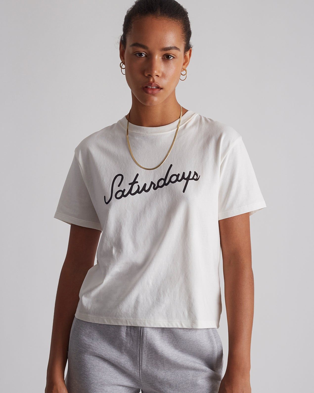 Script Standard Short Sleeve Tee sold by Saturdays New York City product image thumbnail 3