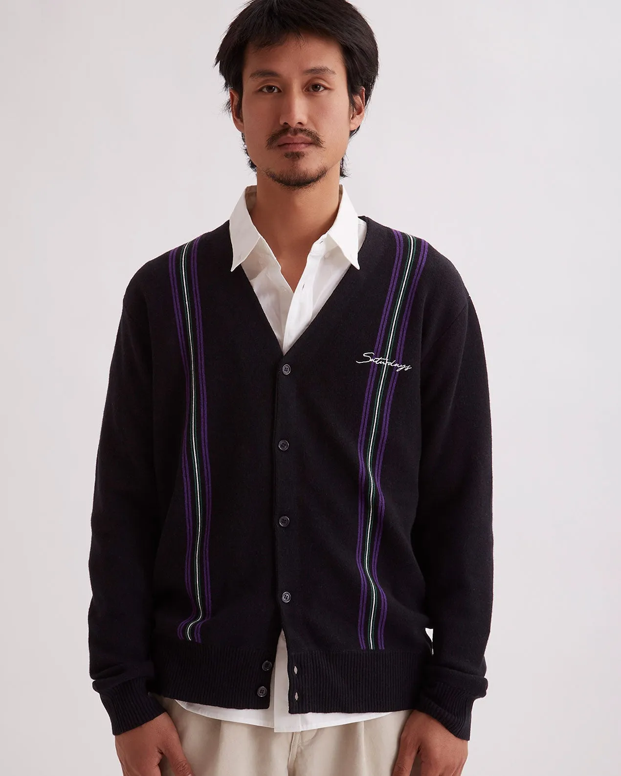 Michael High Gauge Knit Cardigan sold by Saturdays New York City product image thumbnail 3