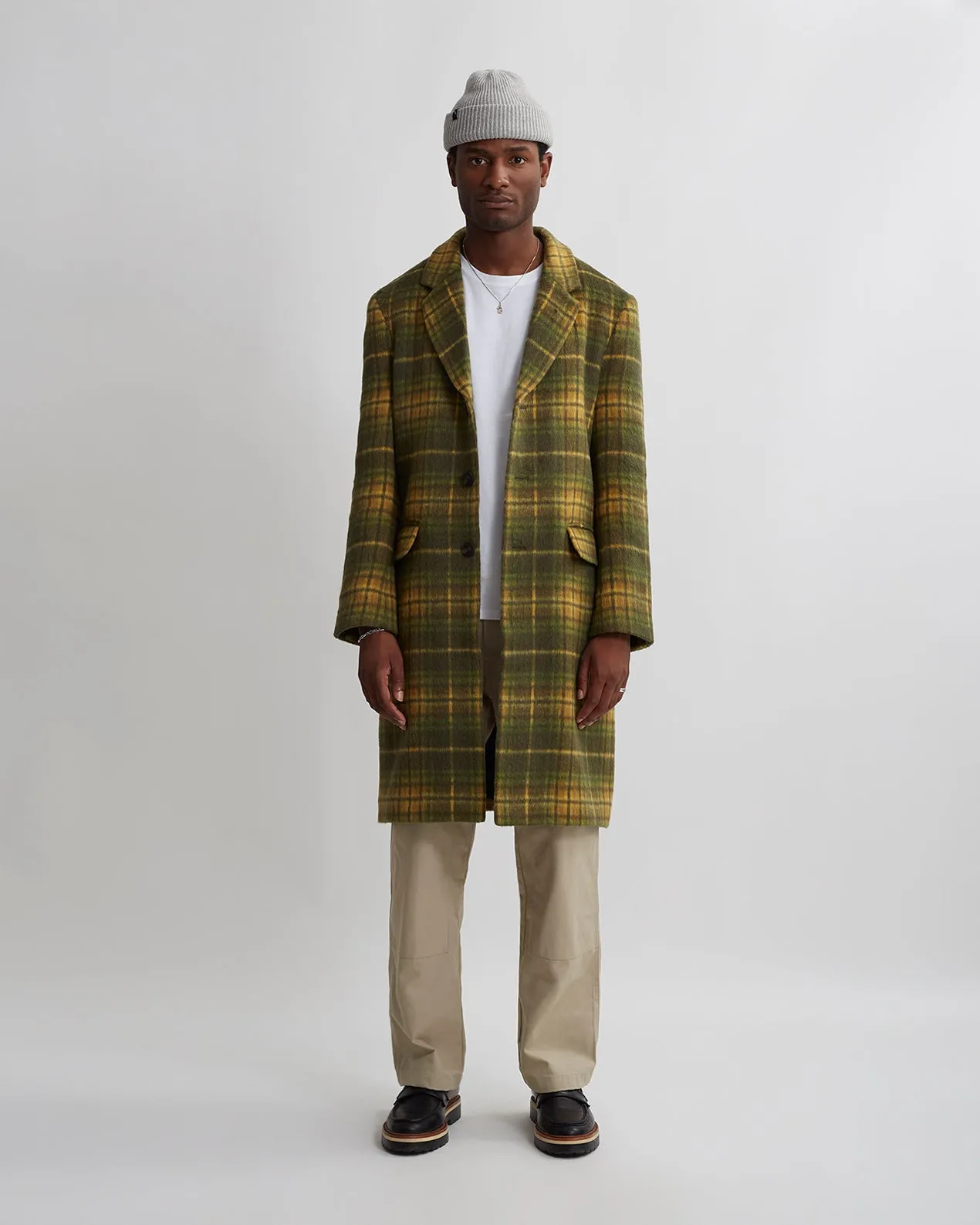 Morgan Plaid Topcoat sold by Saturdays New York City product image thumbnail 2