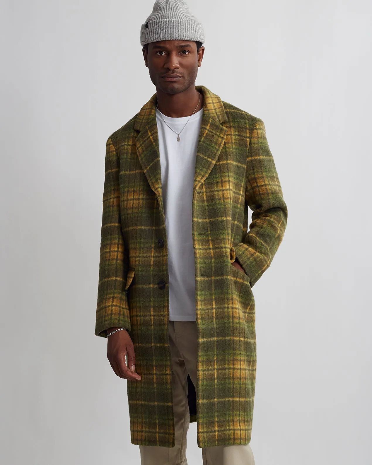 Morgan Plaid Topcoat sold by Saturdays New York City product image thumbnail 4