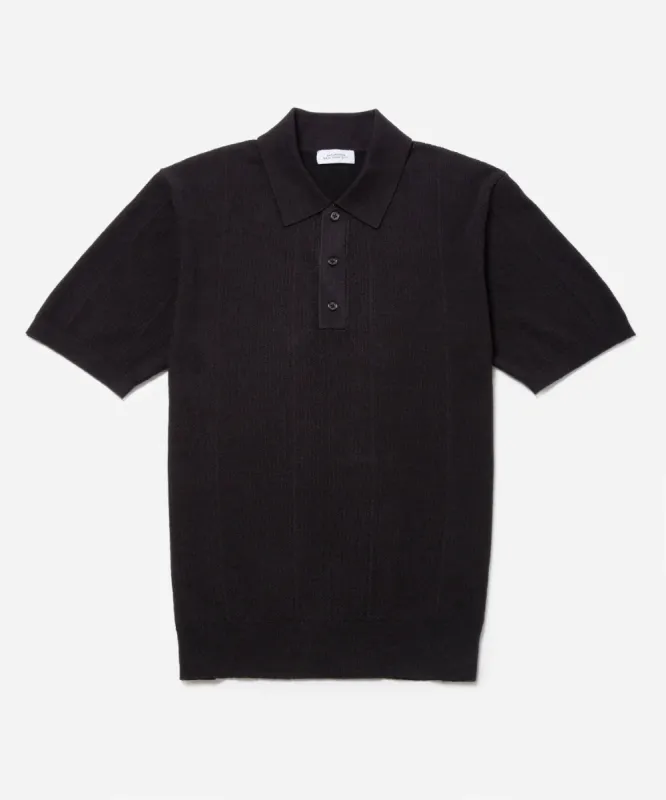 Jahmad Linen-Blend Knit Polo sold by Saturdays New York City
