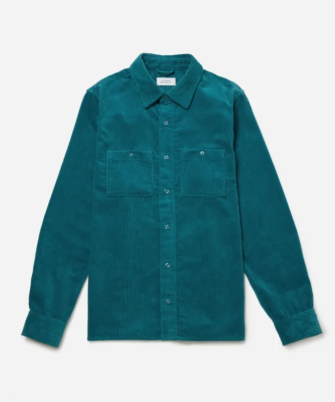 Nolan Wide Wale Cord Long Sleeve Shirt sold by Saturdays New York City
