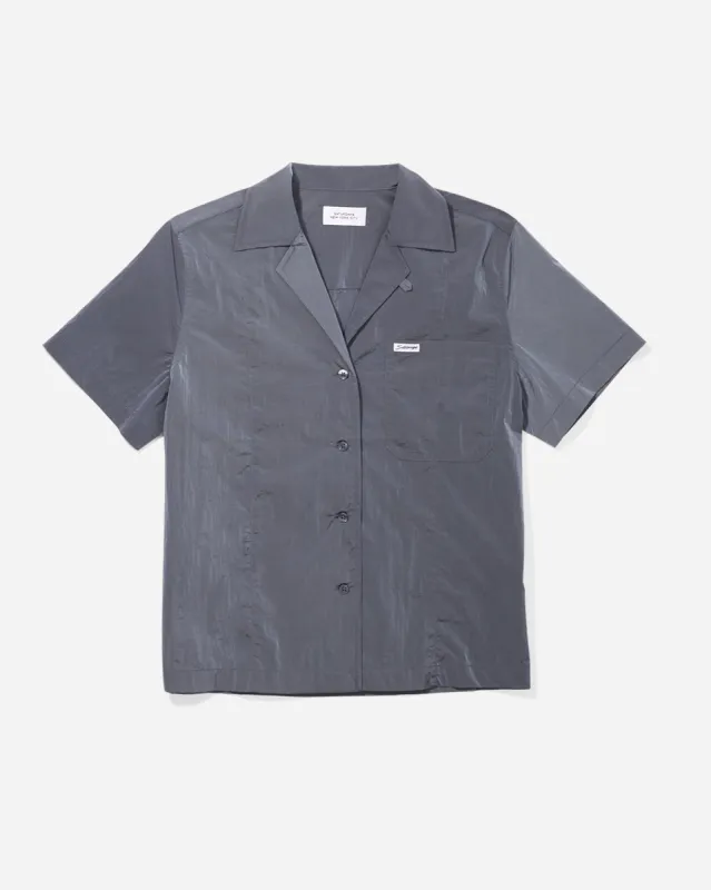 Dani Nylon Camp Collar Short Sleeve Shirt sold by Saturdays New York City