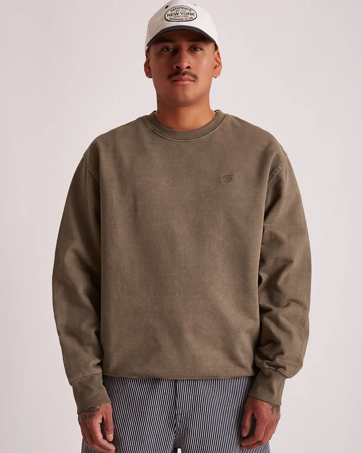 Pigment Dyed SNYC Bowery Crew sold by Saturdays New York City product image thumbnail 3