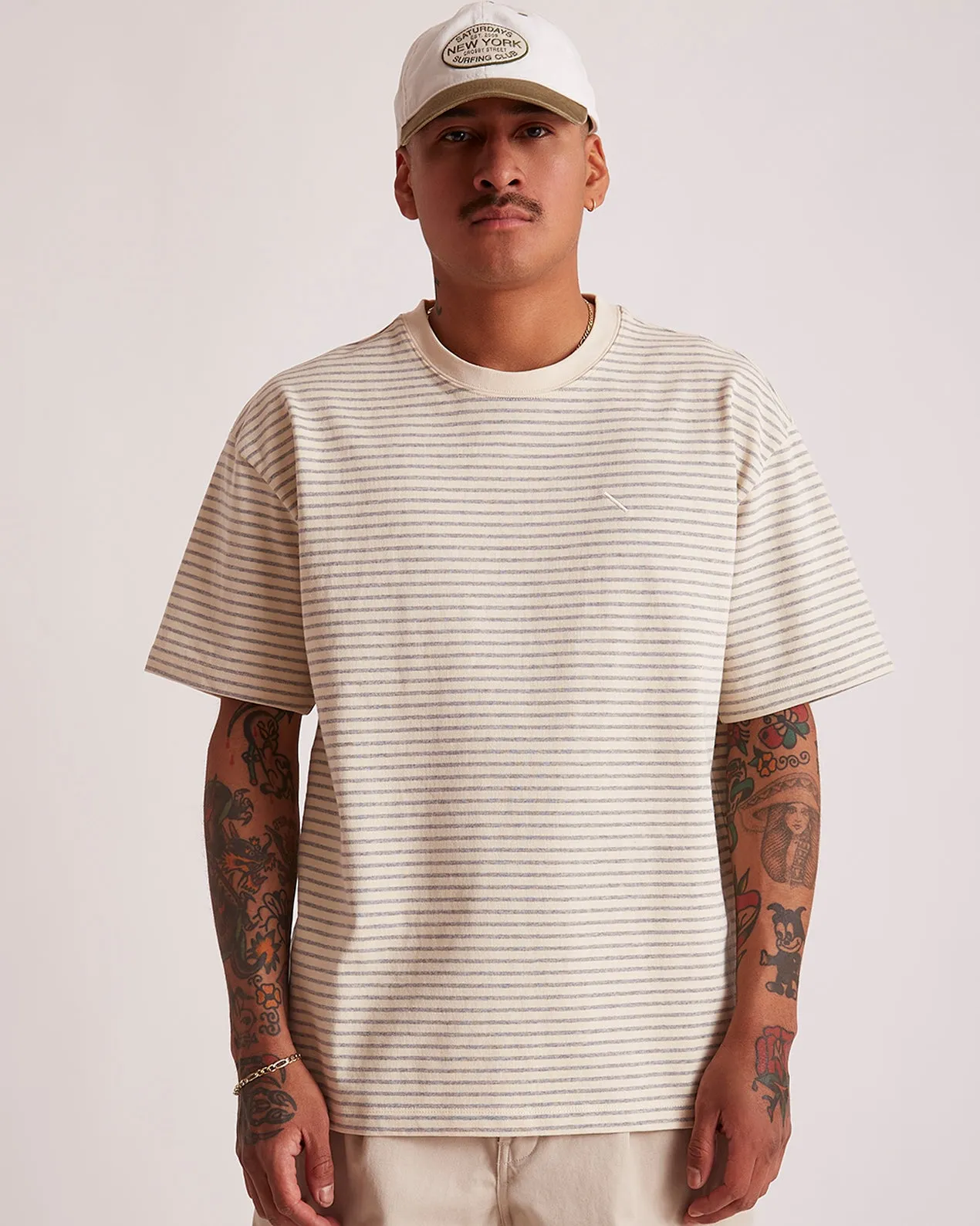 Stripe Relaxed SS Shirt sold by Saturdays New York City product image thumbnail 3