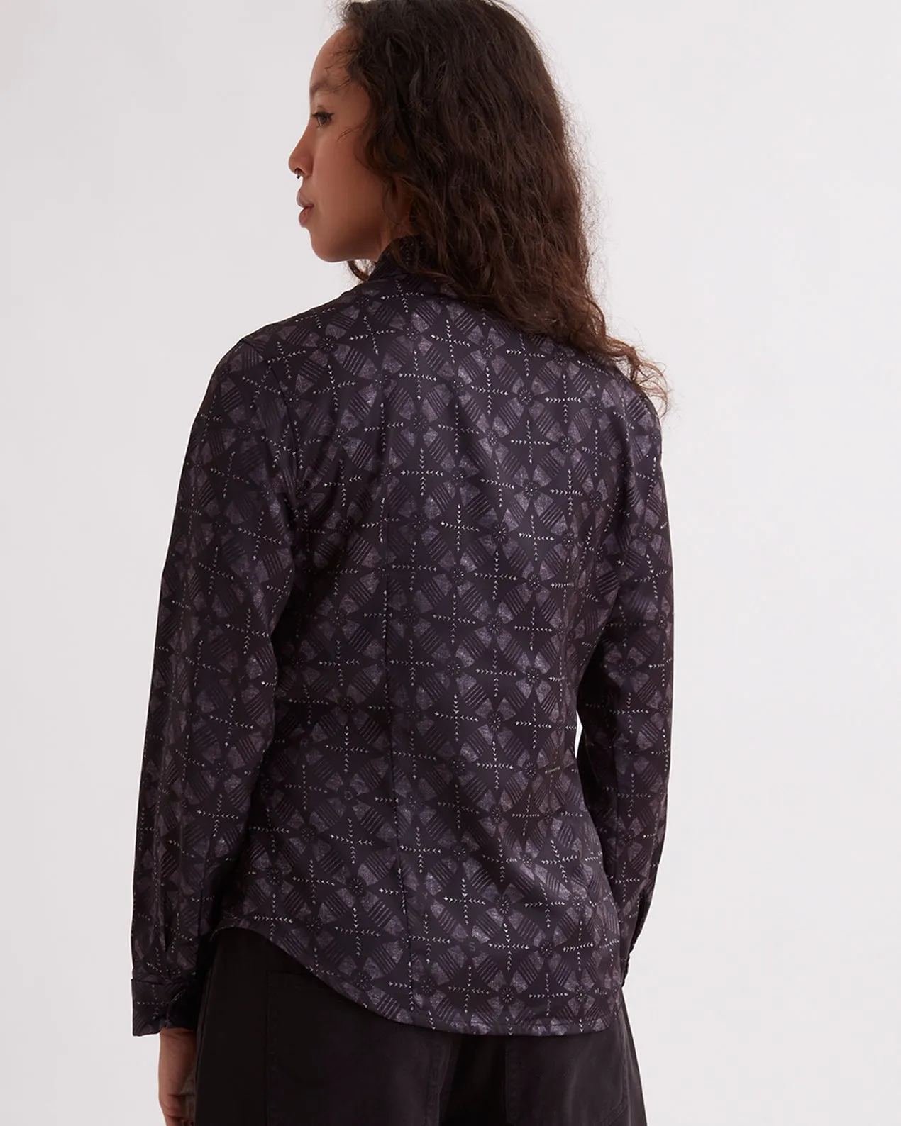 Shay Blockprint LS Shirt sold by Saturdays New York City product image thumbnail 4