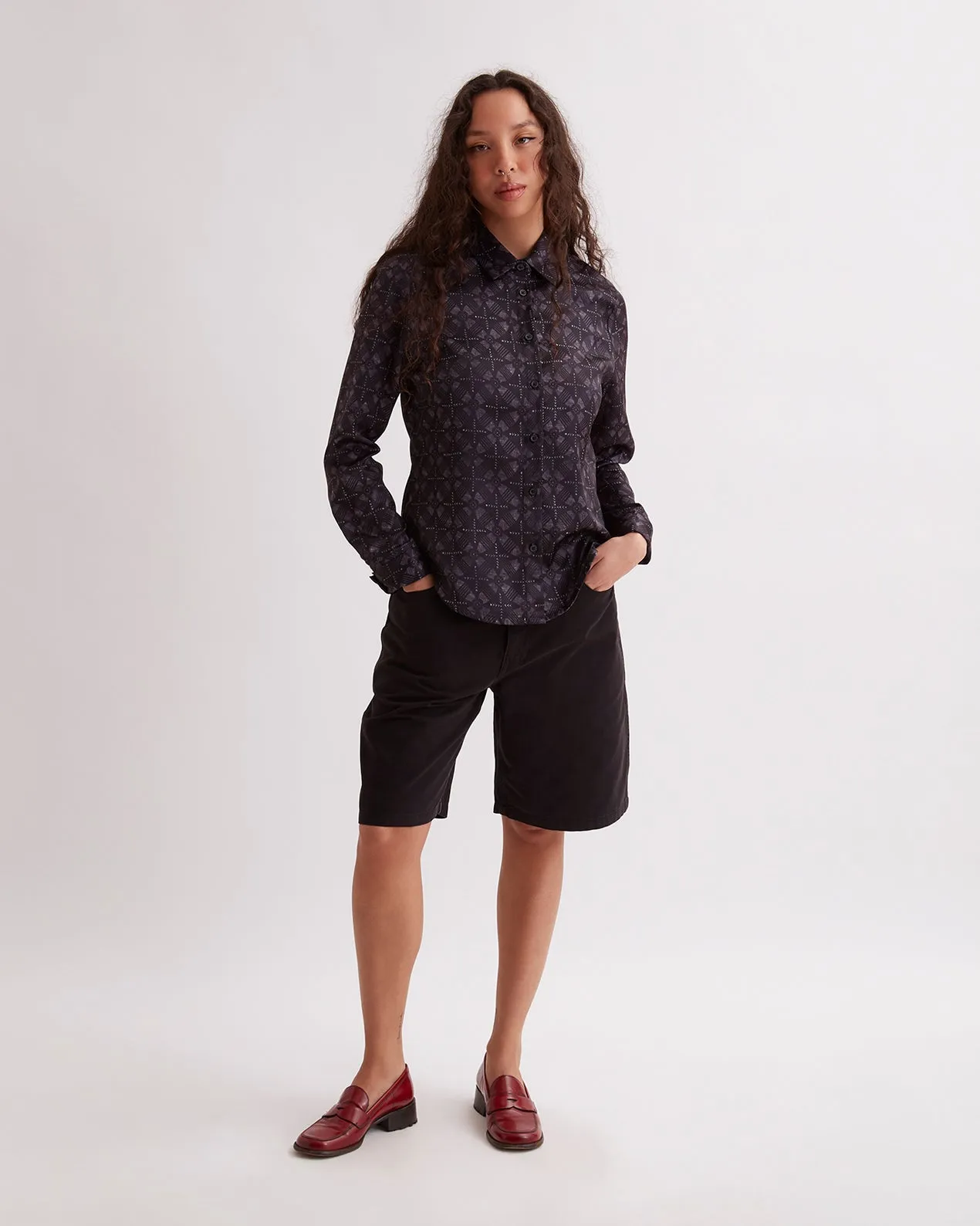 Shay Blockprint LS Shirt sold by Saturdays New York City product image thumbnail 2