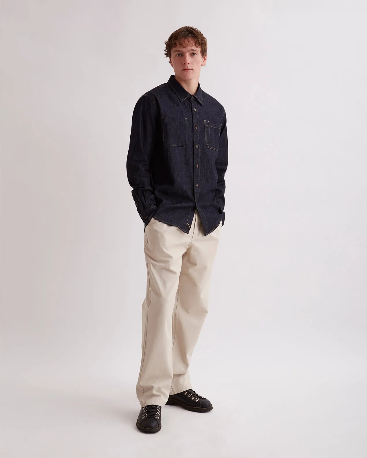 Kenmare Chambray LS Shirt sold by Saturdays New York City product image thumbnail 2