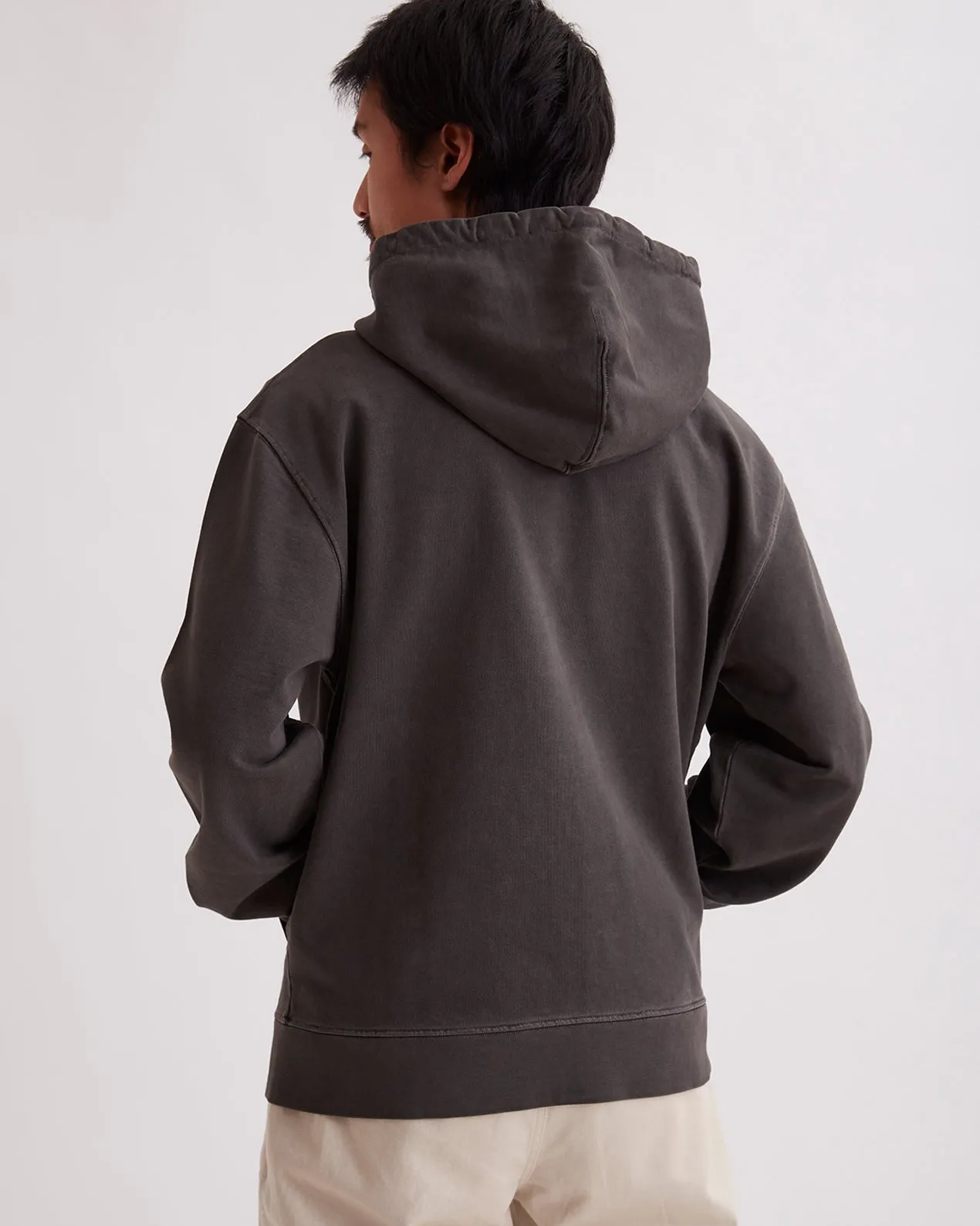 Canal Pigment Dyed Zip Hoodie sold by Saturdays New York City product image thumbnail 4