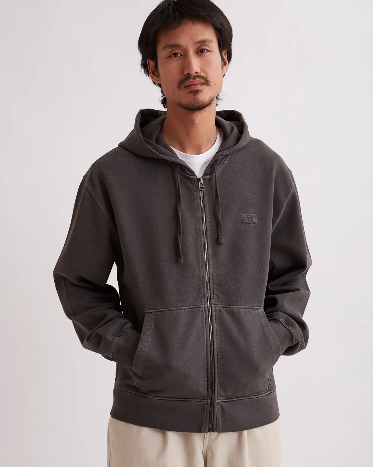 Canal Pigment Dyed Zip Hoodie sold by Saturdays New York City product image thumbnail 3