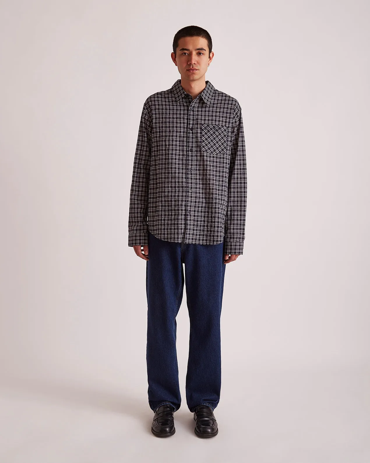 Luis Check LS Shirt sold by Saturdays New York City product image thumbnail 2