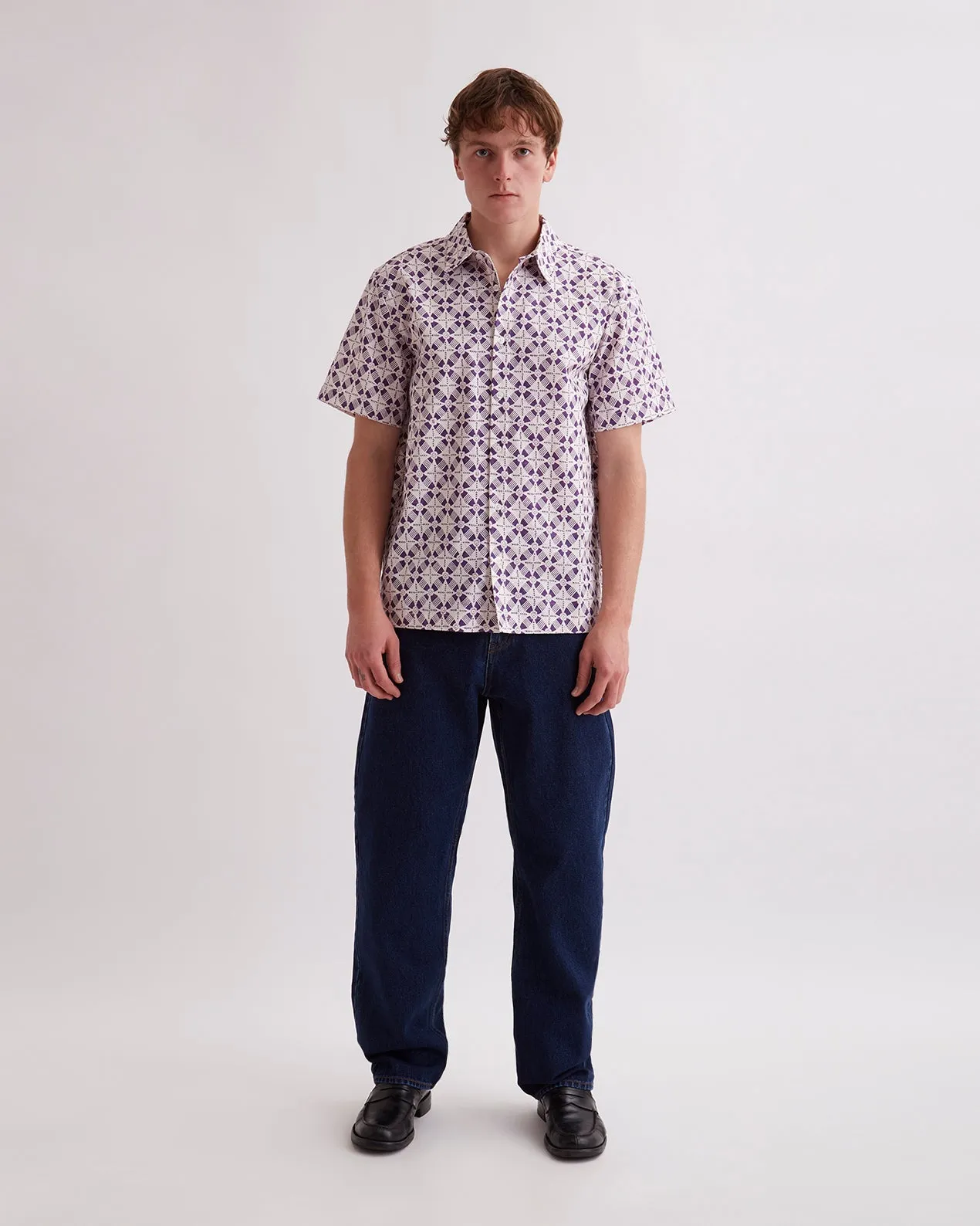 Bruce Block Print SS Shirt sold by Saturdays New York City product image thumbnail 2