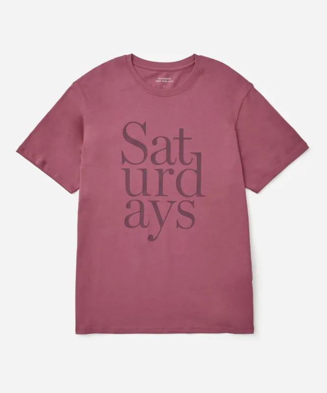 Miller Stacked Standard SS Tee sold by Saturdays New York City